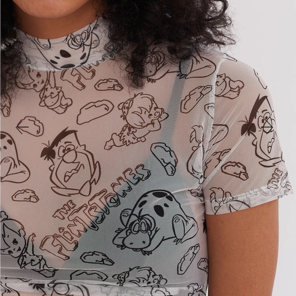 Lazy Oaf x Flinstones Mesh Shirt - Picture 3 of 13